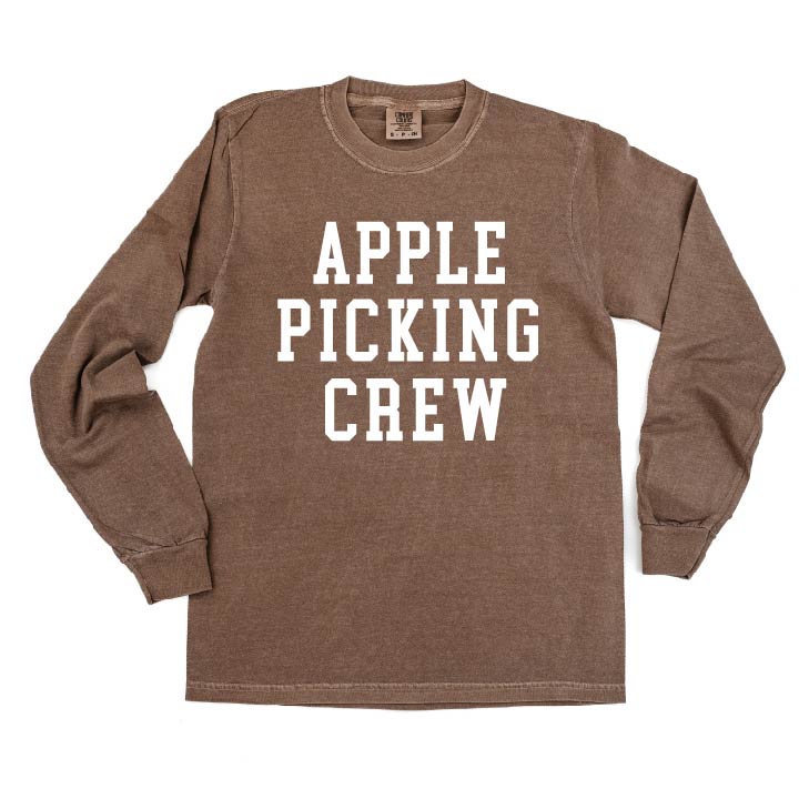 Apple Picking Crew - LONG SLEEVE Comfort Colors Tee Little Mama Shirt Shop