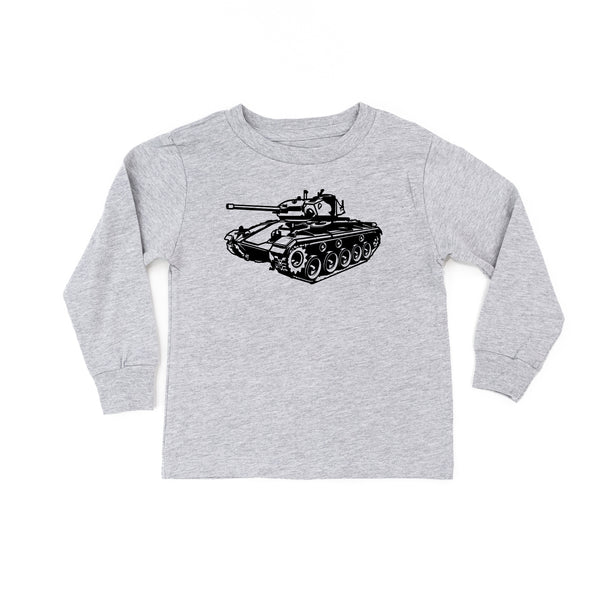 ARMY TANK - Minimalist Design - Long Sleeve Child Shirt