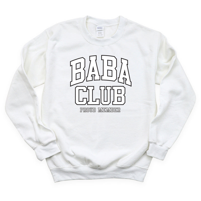 Varsity Style - BABA Club - Proud Member - BASIC FLEECE CREWNECK