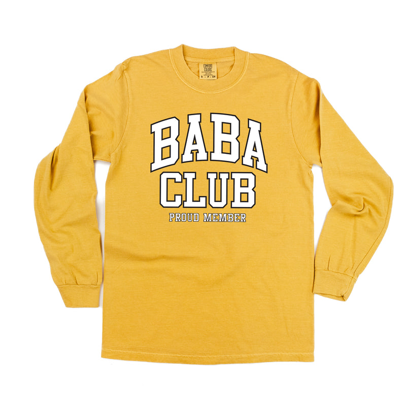 Varsity Style - BABA Club - Proud Member - LONG SLEEVE COMFORT COLORS TEE