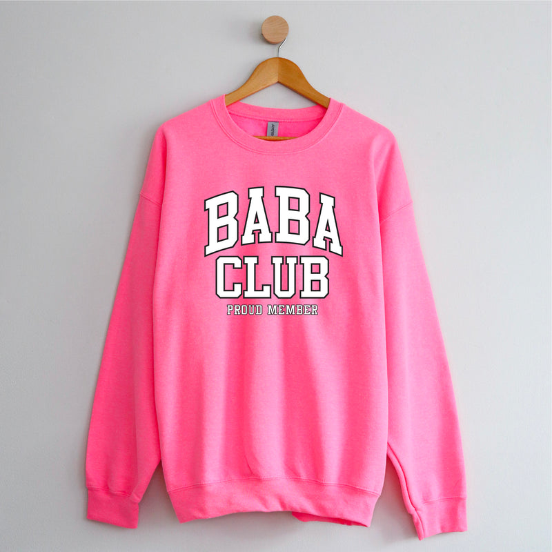 Varsity Style - BABA Club - Proud Member - BASIC FLEECE CREWNECK