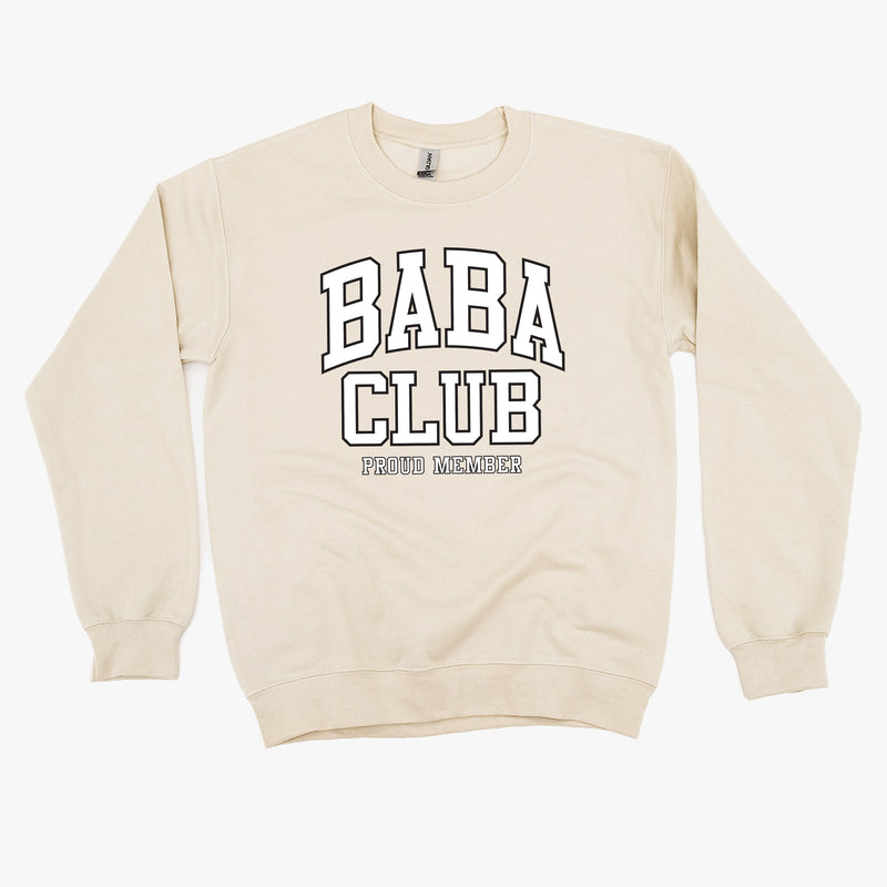 Varsity Style - BABA Club - Proud Member - BASIC FLEECE CREWNECK