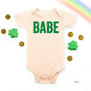 Babe - Mini Shamrocks - Infant Bodysuit/Tee Little Mama Shirt Shop
