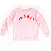 Babe (Two Hearts)  - Child LONG SLEEVE Tee Little Mama Shirt Shop