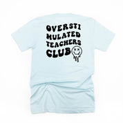 Overstimulated Teachers Club - Melty X Squiggle Smiley (pf & b) - Unisex Tee Little Mama Shirt Shop