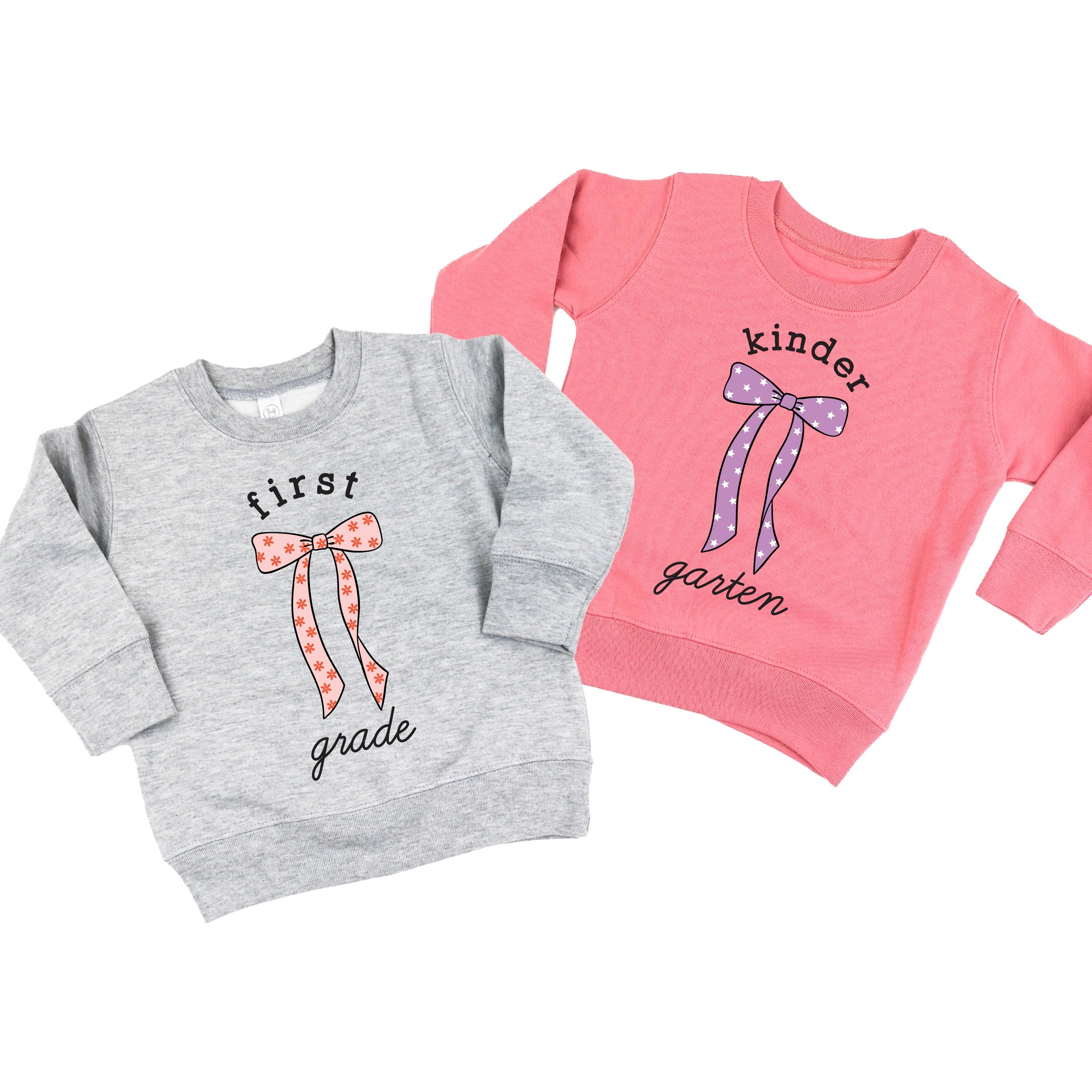 Back to School Bows - (Choose Your Grade) - Child Sweater Little Mama Shirt Shop