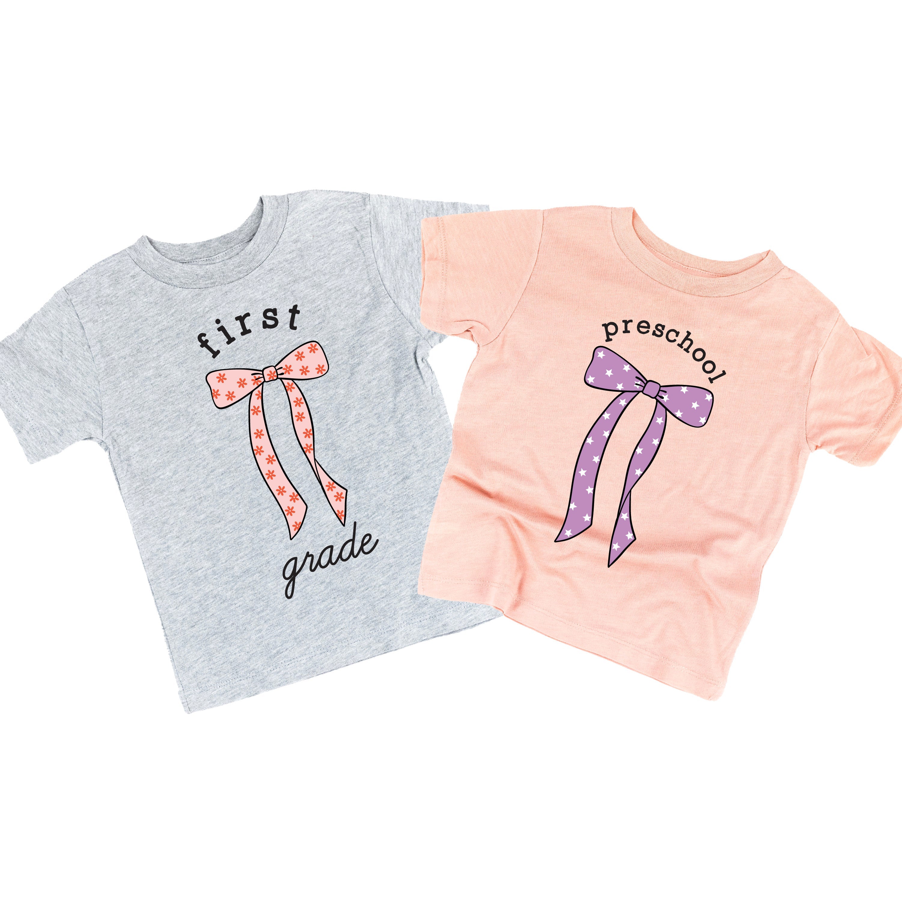 Back to School Bows - (Choose Your Grade) - Child Tee Little Mama Shirt Shop