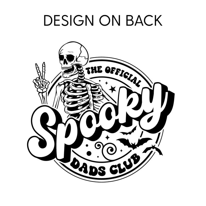 The Official Spooky Dads Club - Pocket Design on Front w/ Full Design on Back - SHORT SLEEVE COMFORT COLORS TEE