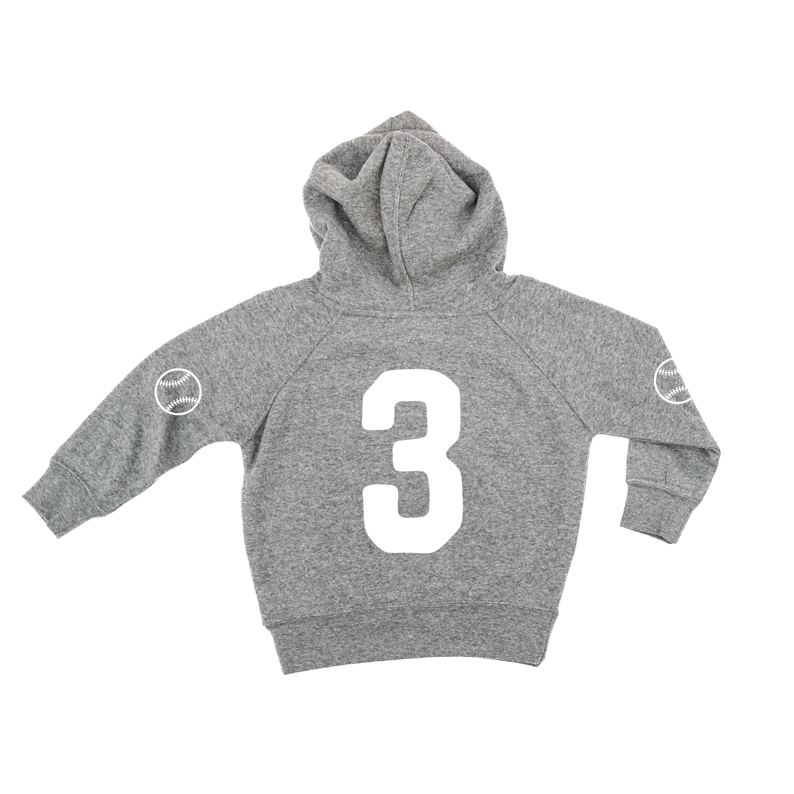 There's No Crying In Baseball (elbows) - Custom Number (back) - Child HOODIE Little Mama Shirt Shop LLC