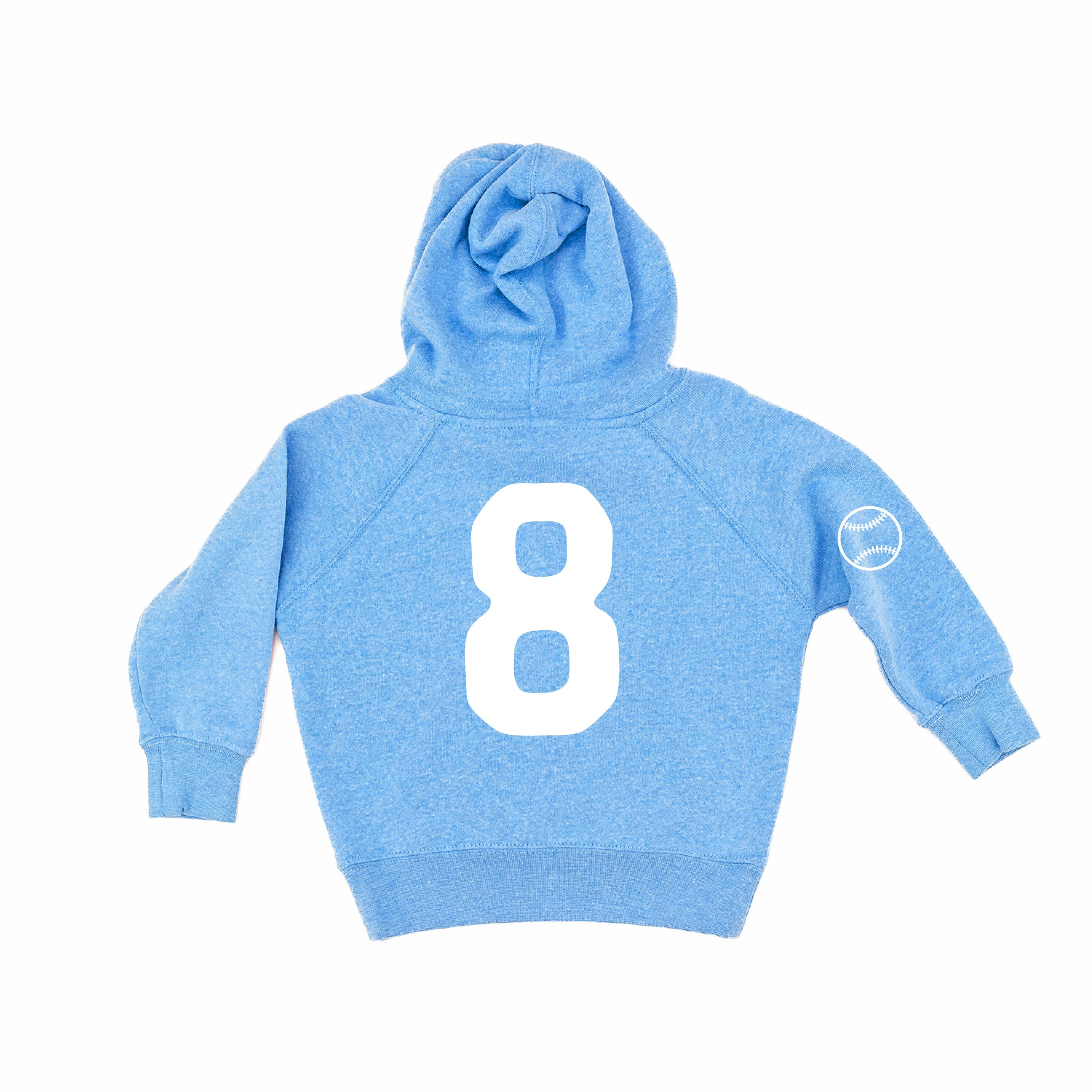 There's No Crying In Baseball (elbows) - Custom Number (back) - Child HOODIE Little Mama Shirt Shop LLC