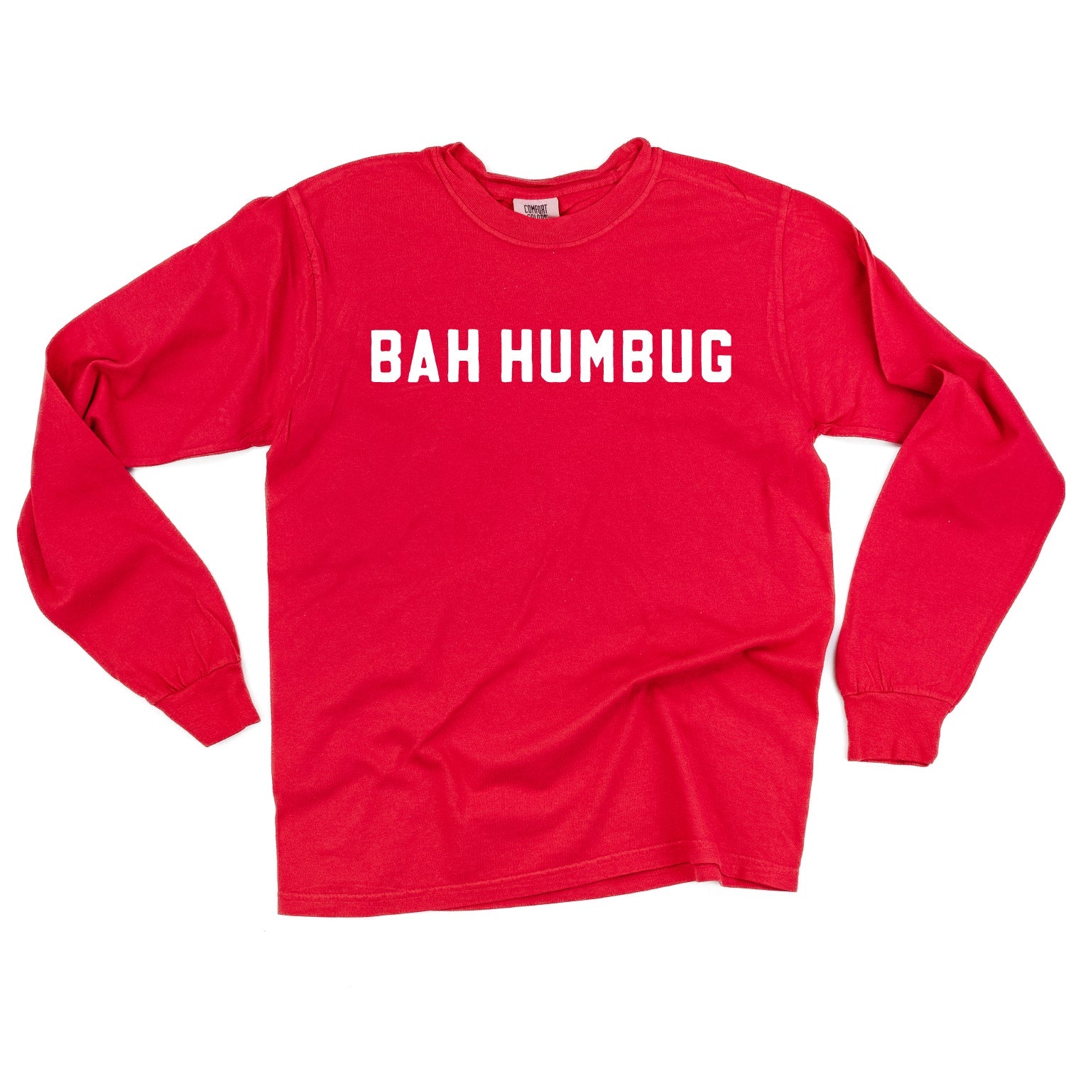 Bah Humbug - LONG SLEEVE Comfort Colors Tee Little Mama Shirt Shop