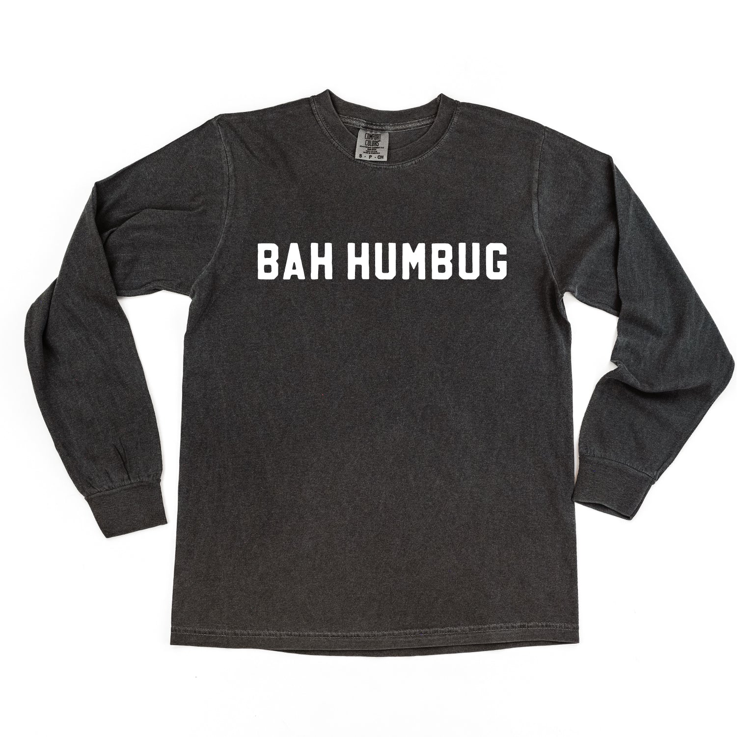 Bah Humbug - LONG SLEEVE Comfort Colors Tee Little Mama Shirt Shop