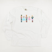 Ballerina - Whimsical Nutcracker - LONG SLEEVE Comfort Colors Tee Little Mama Shirt Shop