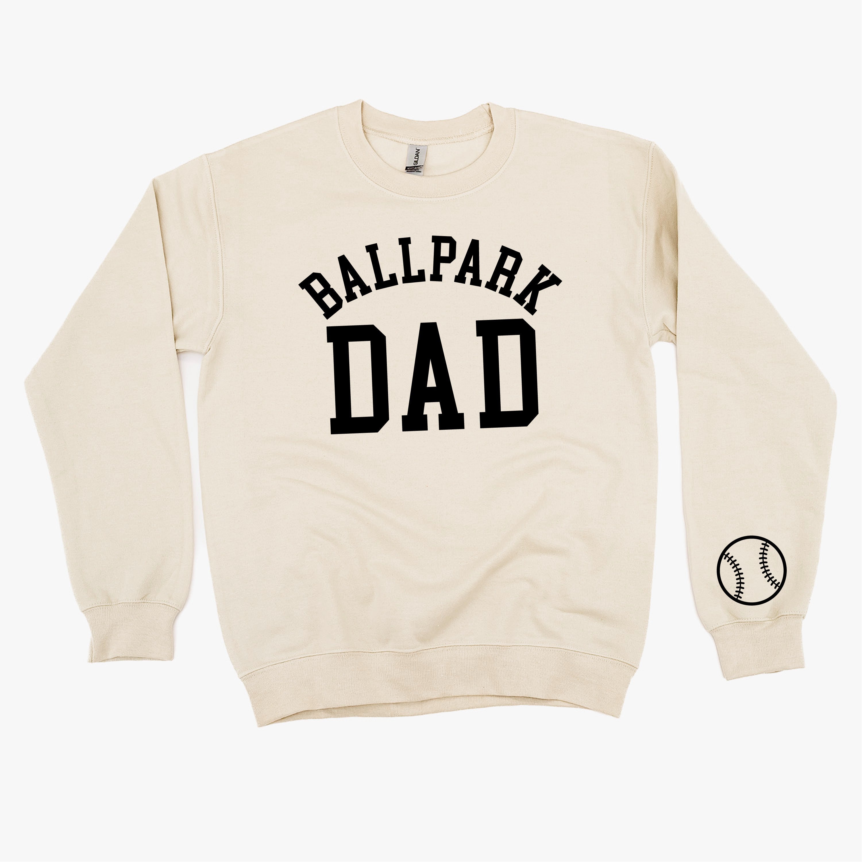 Ballpark Dad (wd) - BASIC Fleece Little Mama Shirt Shop LLC