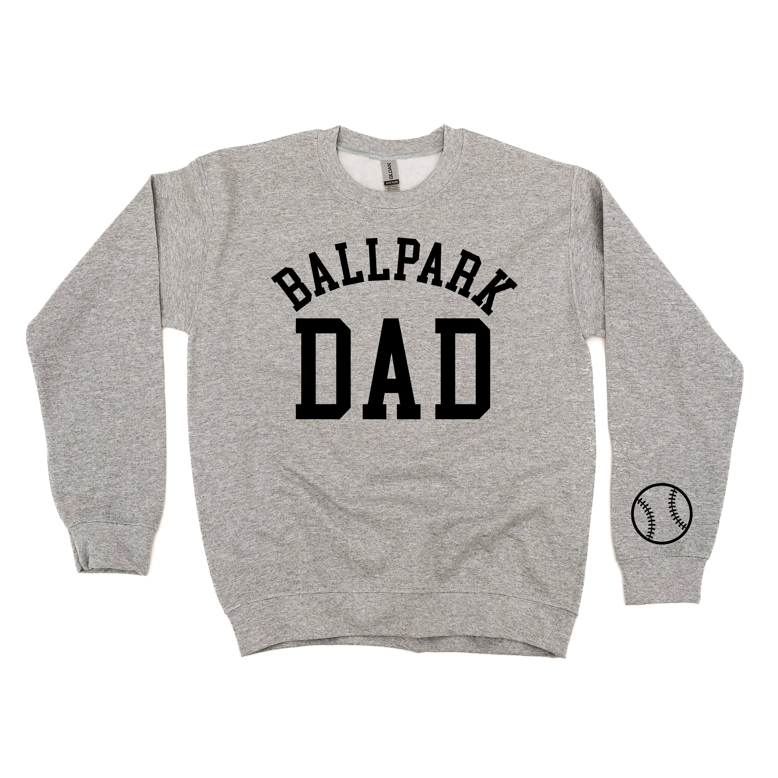 Ballpark Dad (wd) - BASIC Fleece Little Mama Shirt Shop LLC
