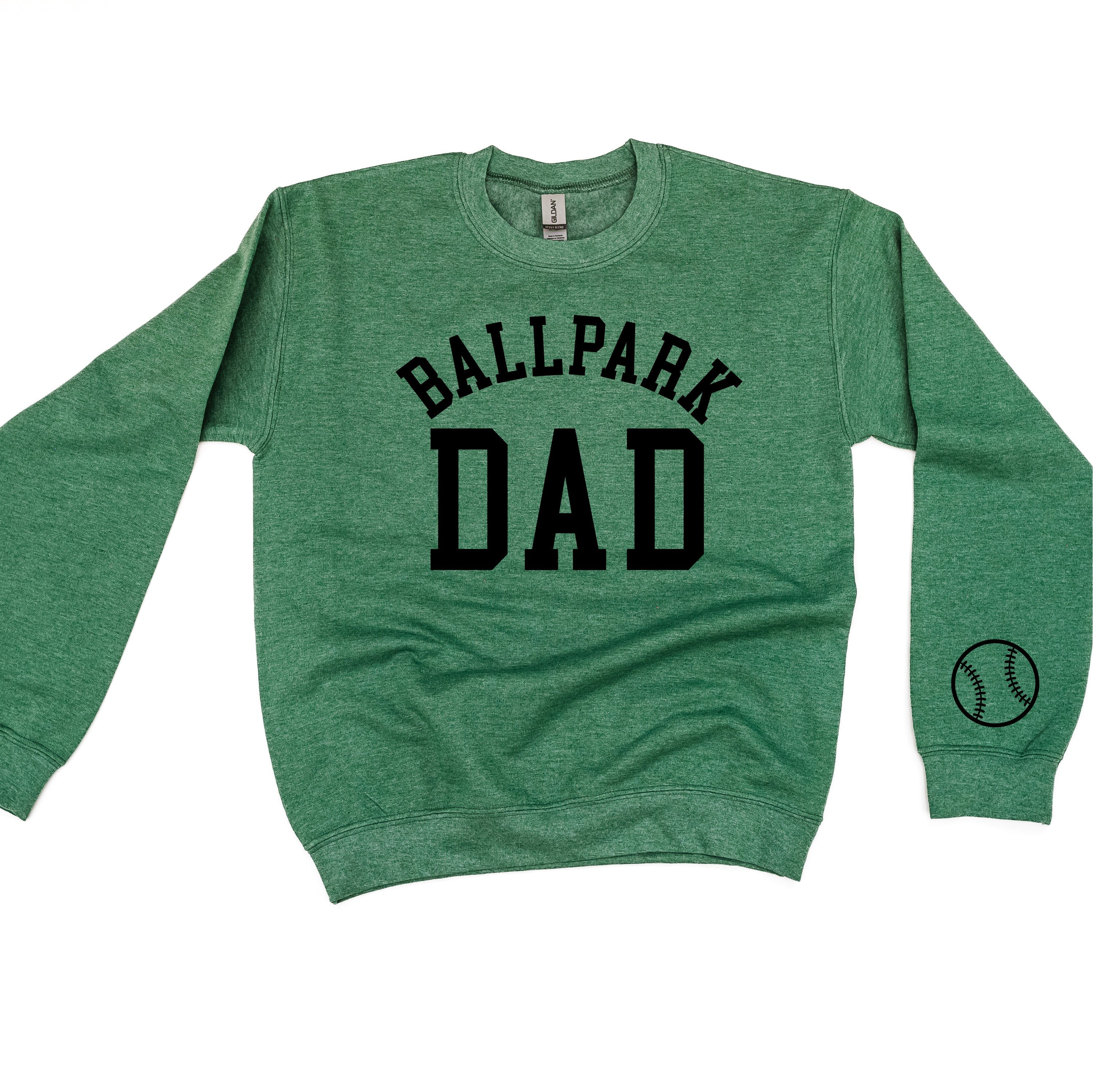 Ballpark Dad (wd) - BASIC Fleece Little Mama Shirt Shop LLC