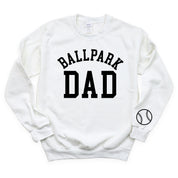 Ballpark Dad (wd) - BASIC Fleece Little Mama Shirt Shop LLC
