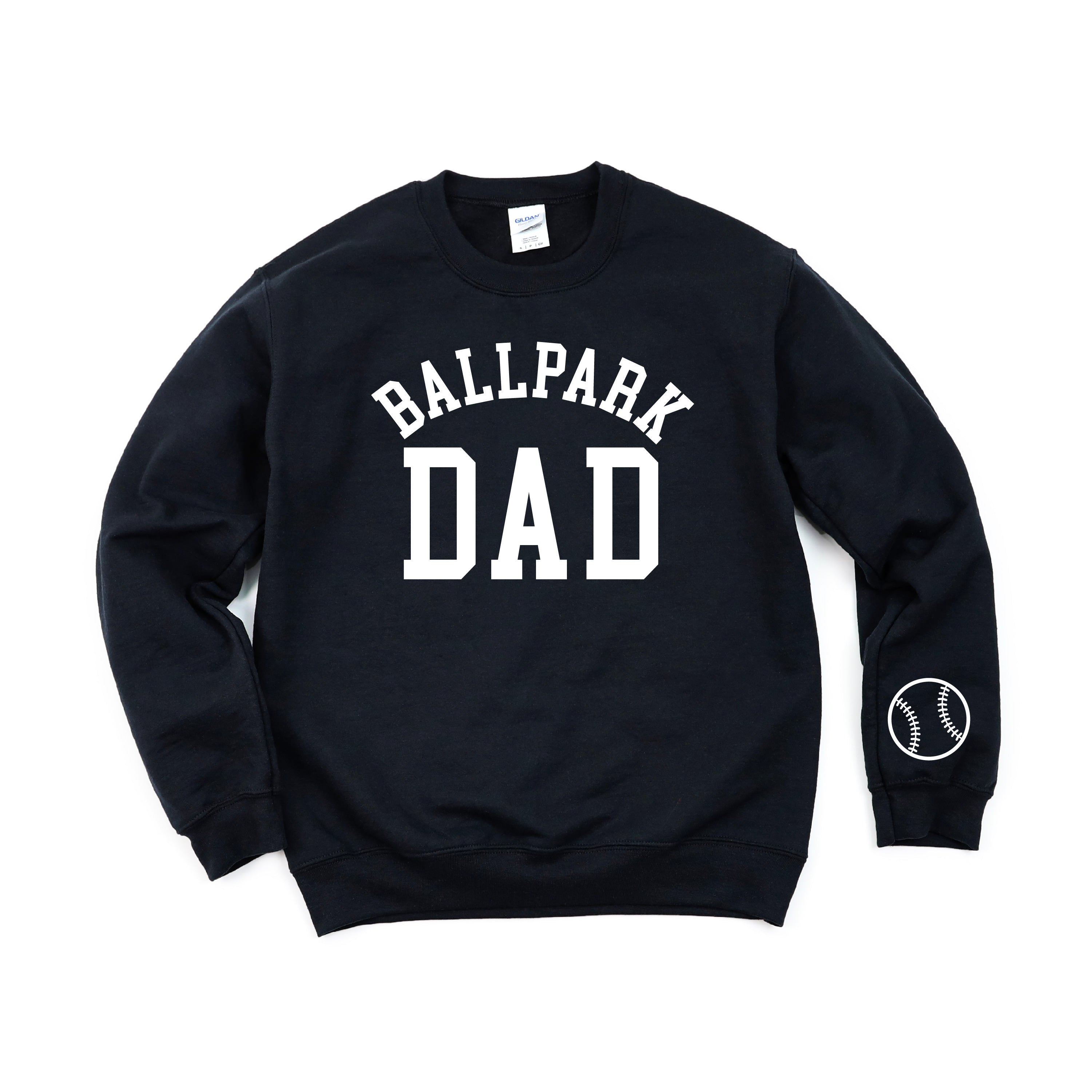 Ballpark Dad (wd) - BASIC Fleece Little Mama Shirt Shop LLC