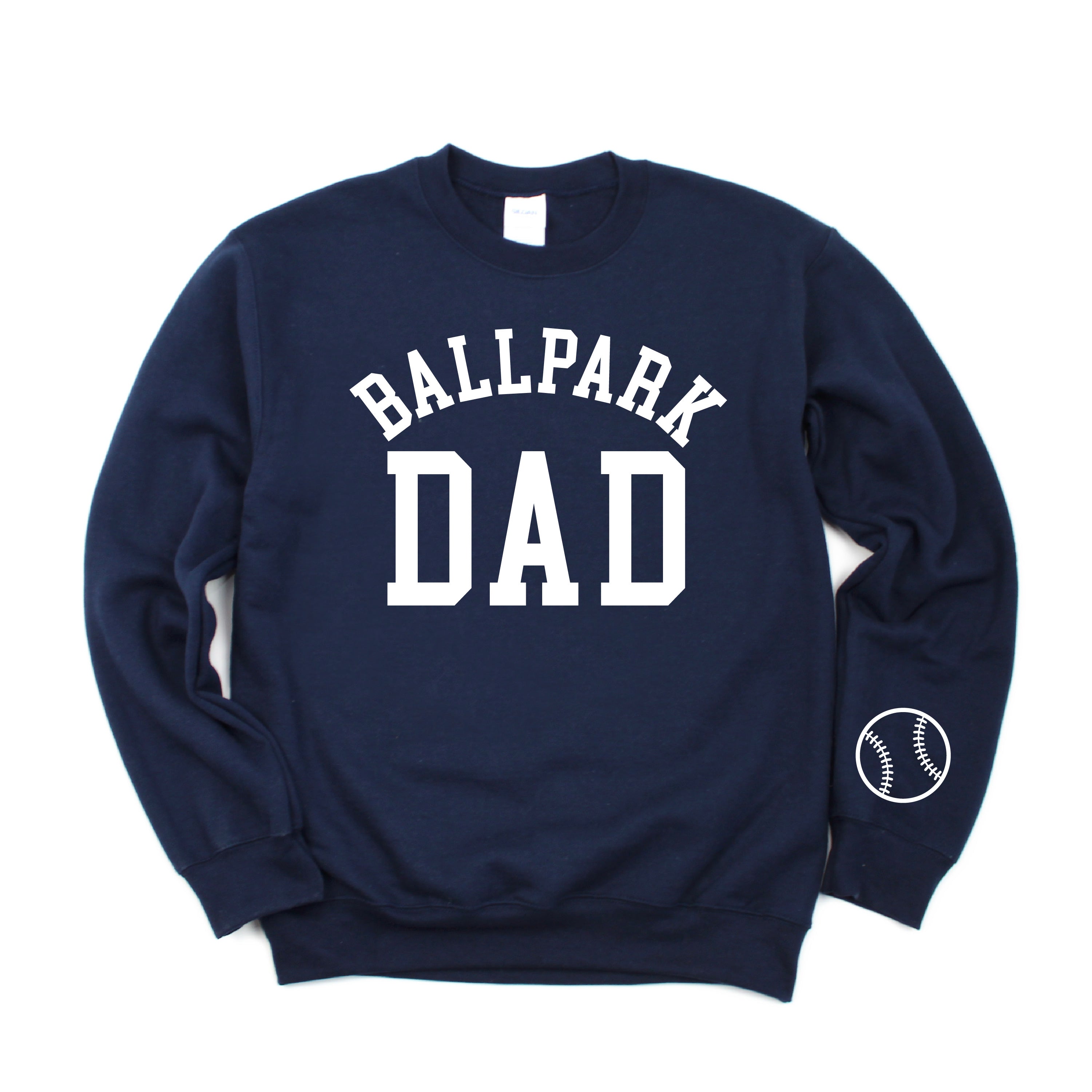 Ballpark Dad (wd) - BASIC Fleece Little Mama Shirt Shop LLC