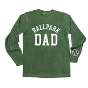Ballpark Dad (wd) - LONG SLEEVE Comfort Colors Tee Little Mama Shirt Shop