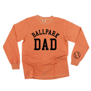 Ballpark Dad (wd) - LONG SLEEVE Comfort Colors Tee Little Mama Shirt Shop