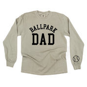 Ballpark Dad (wd) - LONG SLEEVE Comfort Colors Tee Little Mama Shirt Shop