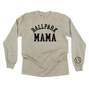 Ballpark Mama (wd) - LONG SLEEVE Comfort Colors Tee Little Mama Shirt Shop