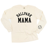Ballpark Mama (wd) - LONG SLEEVE Comfort Colors Tee Little Mama Shirt Shop