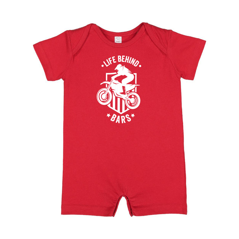 Life Behind Bars - Short Sleeve / Shorts - One Piece Baby Romper
