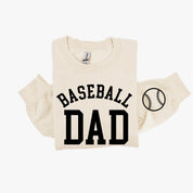 Baseball Dad (wd) - BASIC Fleece Little Mama Shirt Shop LLC