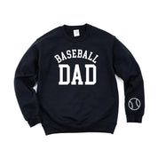 Baseball Dad (wd) - BASIC Fleece Little Mama Shirt Shop LLC