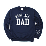 Baseball Dad (wd) - BASIC Fleece Little Mama Shirt Shop LLC