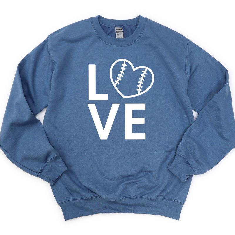 Baseball Love - BASIC FLEECE CREWNECK