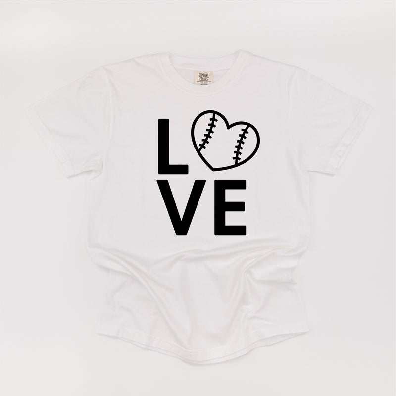 Baseball Love - SHORT SLEEVE COMFORT COLORS TEE