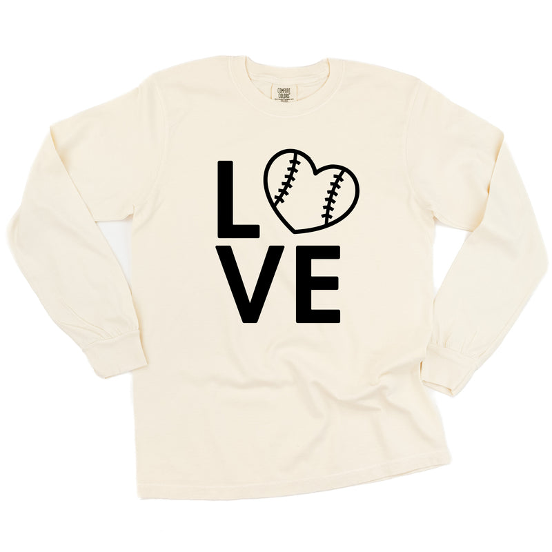 Baseball Love - LONG SLEEVE COMFORT COLORS TEE