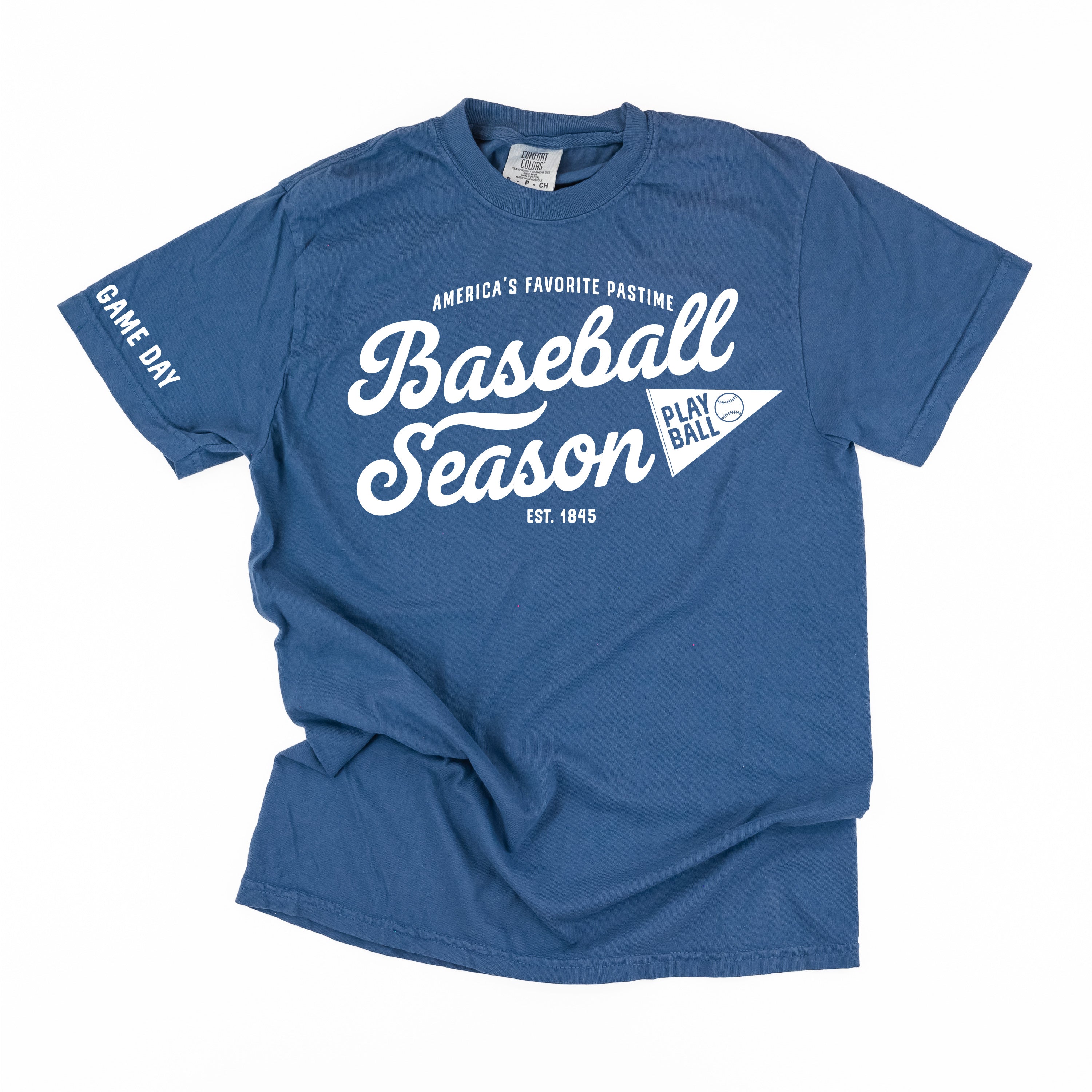 Baseball Season Est. 1845 - Custom Number - Comfort Colors Tee