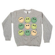 3x3 - St. Patrick's Day Smilies - BASIC Fleece Little Mama Shirt Shop LLC