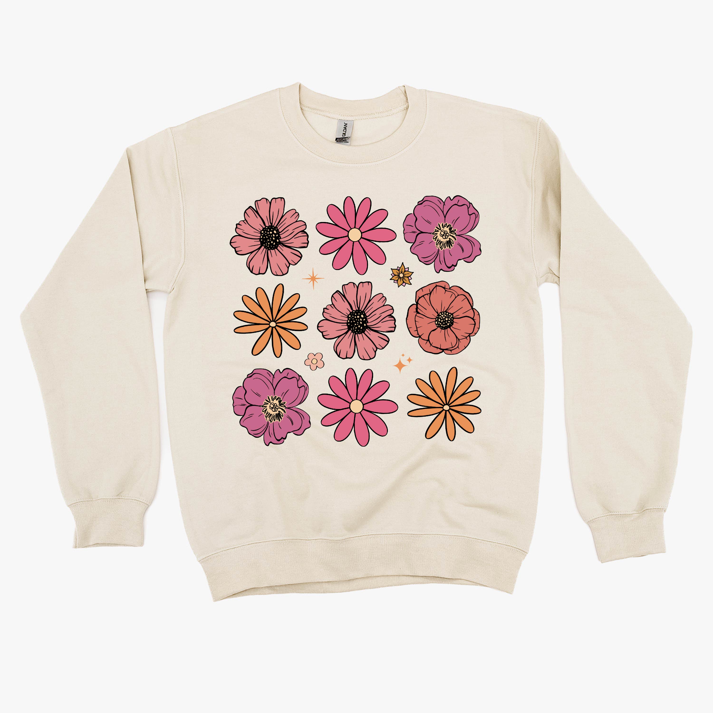 3x3 Spring Flowers - BASIC Fleece