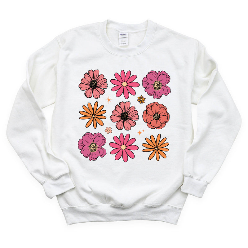 basic_fleece_3x3_Spring_flowers_little_mama_shirt_shop