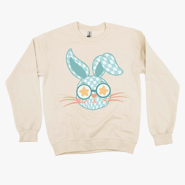 basic_fleece_blue_checkered_bunny_little_mama_shirt_shop