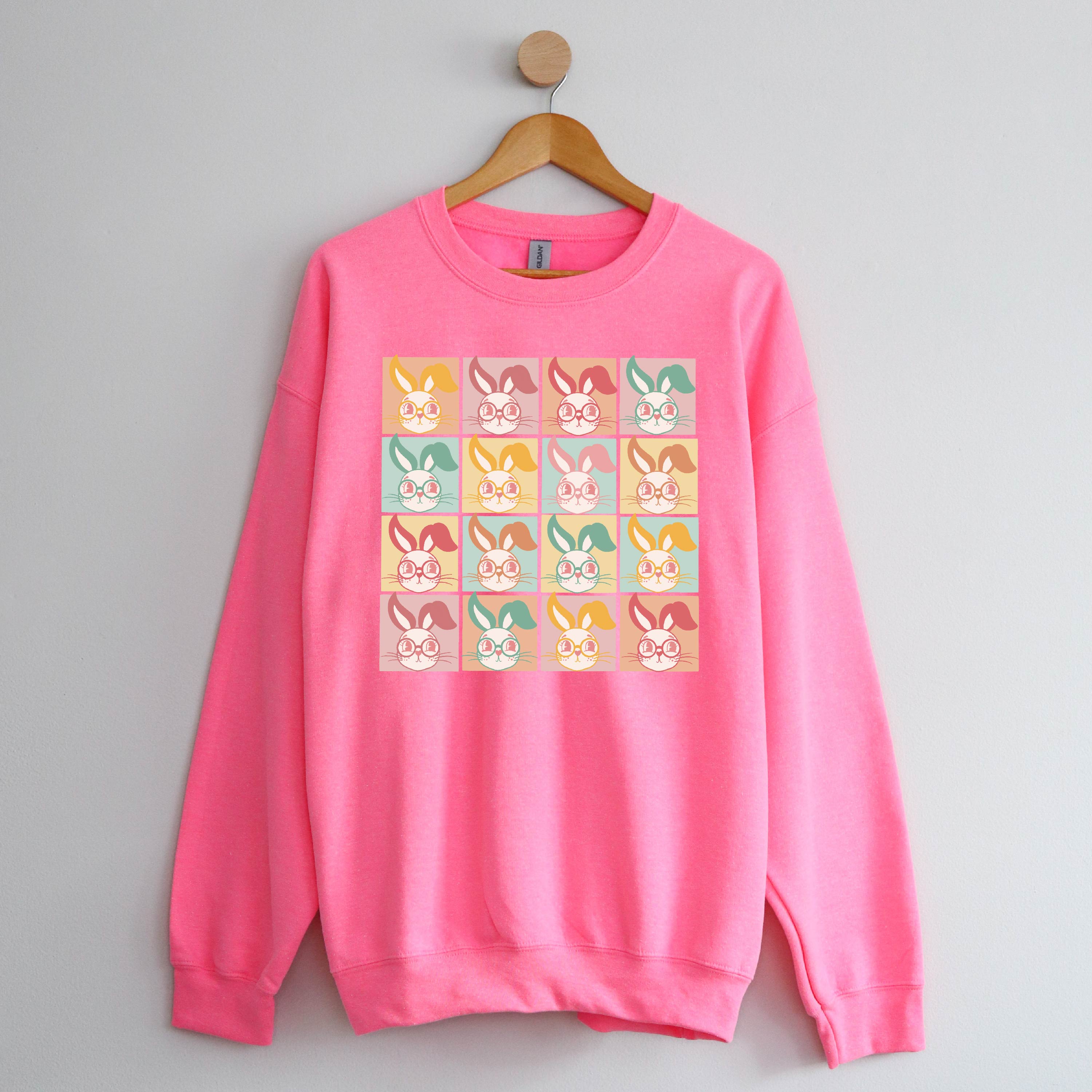 Clever Pastel Bunnies - BASIC Fleece Little Mama Shirt Shop LLC