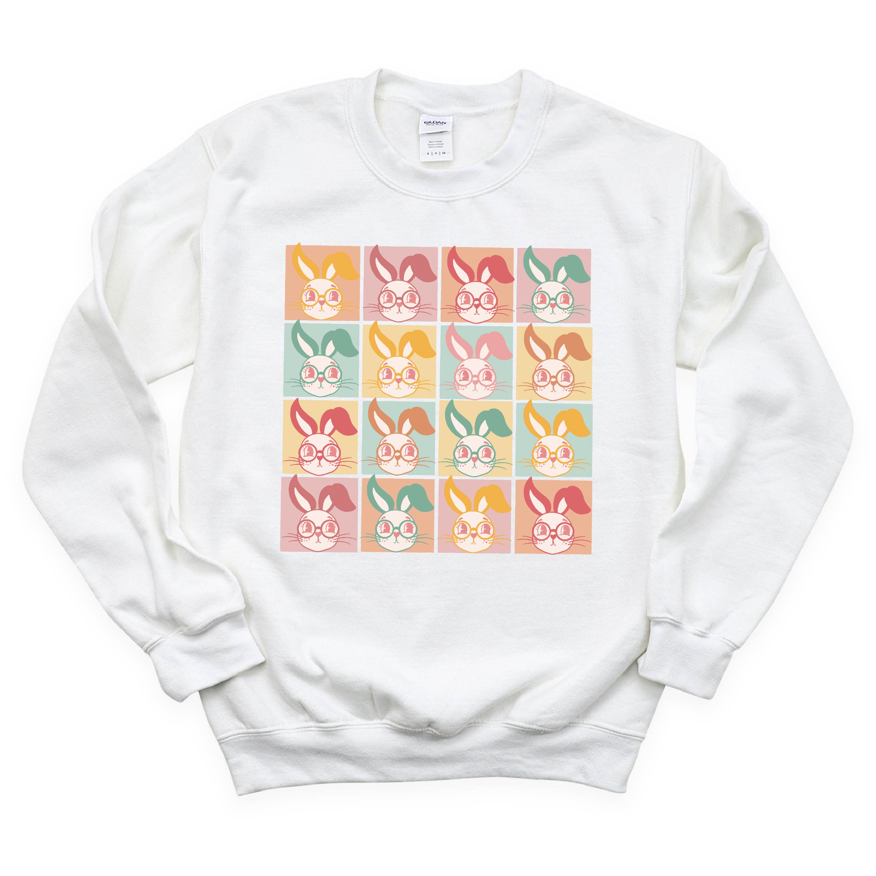 Clever Pastel Bunnies - BASIC Fleece Little Mama Shirt Shop LLC
