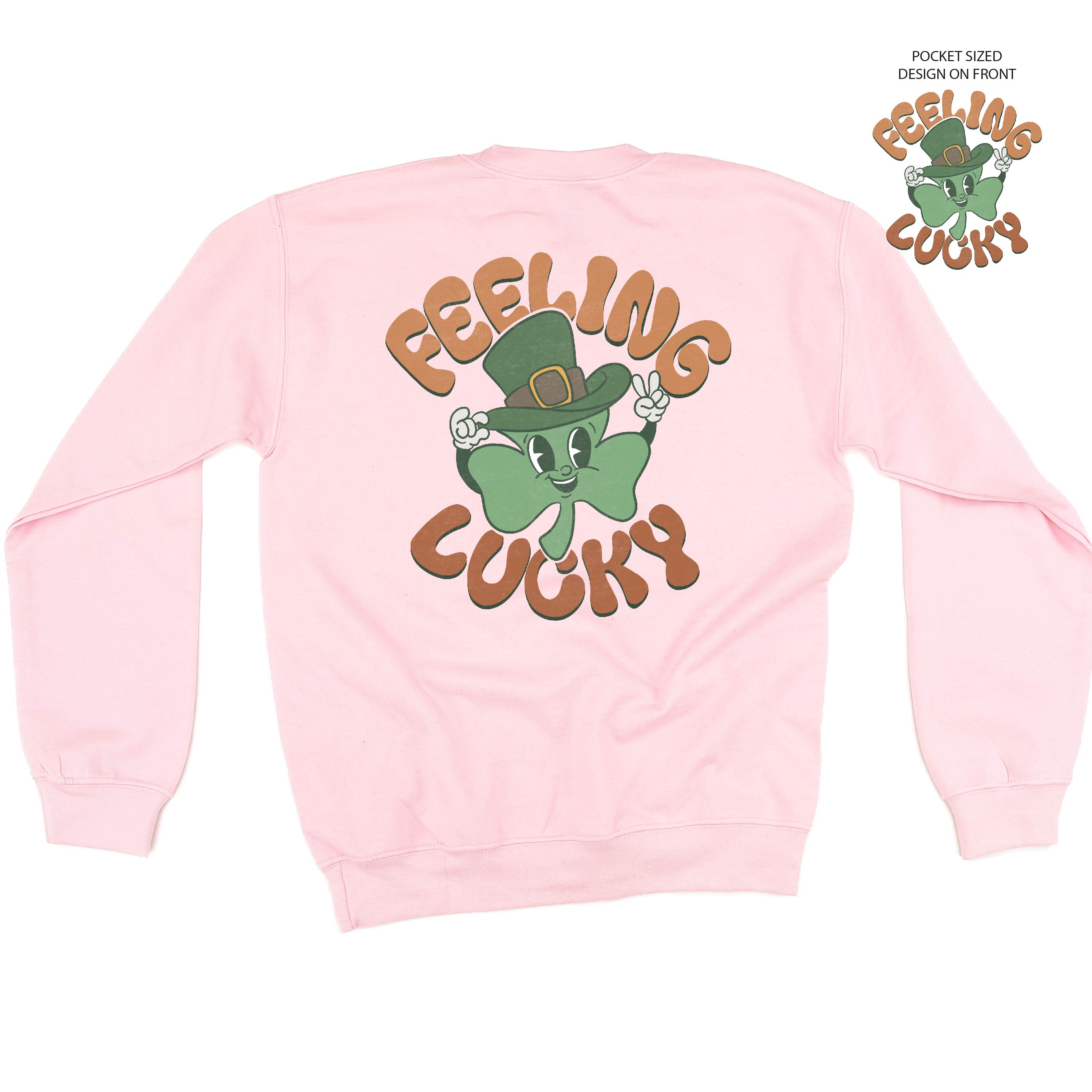 Feeling Lucky (pf&b) - BASIC Fleece Little Mama Shirt Shop LLC