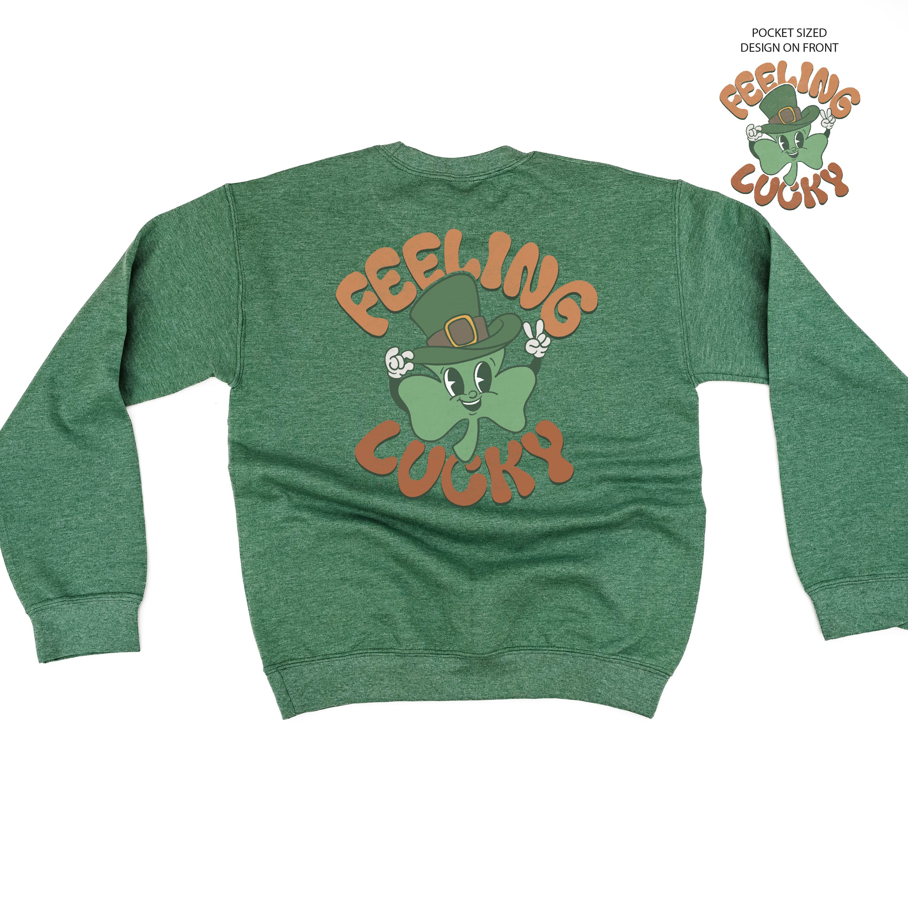 Feeling Lucky (pf&b) - BASIC Fleece Little Mama Shirt Shop LLC