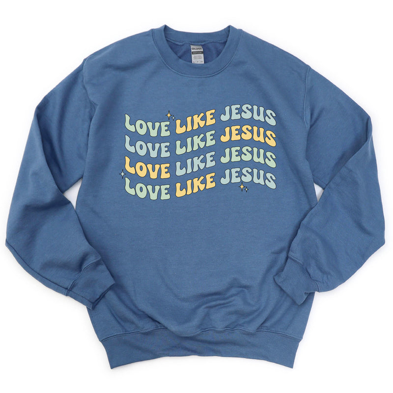 Love Like Jesus - BOY Version - BASIC FLEECE CREWNECK