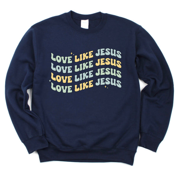 basic_fleece_love_like_Jesus_boy_little_mama_shirt_shop