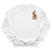 Mom - Chocolate Bunny (pocket) - BASIC Fleece Little Mama Shirt Shop LLC