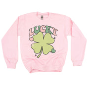 Green Oversized Lucky Shamrock - BASIC Fleece Little Mama Shirt Shop LLC