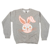Pink Checkered Bunny - BASIC Fleece Little Mama Shirt Shop LLC