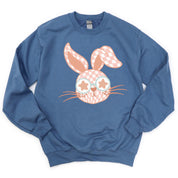 Pink Checkered Bunny - BASIC Fleece Little Mama Shirt Shop LLC